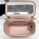 Chanel Pink Vanity Lambskin Chain Shoulder Crush Camellia GHW W Mirror