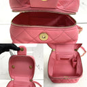 Chanel Pink Lambskin As3228 Small Vanity BAG W/mirror