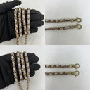 Chanel Purple Matelasse Vanity With Chain