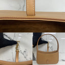 Saint Laurent 710318 Mini Le 5 A 7 In Smooth Leather Brown