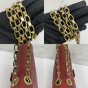 Louis Vuitton Red Leather Empreinte Saint Germain PM Shoulder Bag