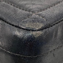 Chanel Black Lambskin Chocolate Bar Chain Shoulder