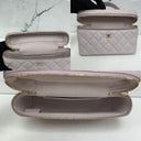 Chanel Purple Matelasse Vanity With Chain