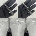 Chanel Lambskin Chain Clutch Flap SHW No.17 W/card