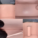 Chanel Pink Vanity Lambskin Chain Shoulder Crush Camellia GHW W Mirror