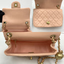 Chanel Pink Lambskin Coco Crush 17Cm Mini Square GHW