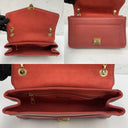 Louis Vuitton Red Leather Empreinte Saint Germain PM Shoulder Bag