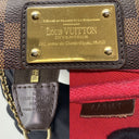 Louis Vuitton Damier Brown Leather Pochette Eva (no Leather Strap)