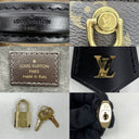 Louis Vuitton Brown Leather Reverse Monogram Top Handle Chain Shoulder Vanity PM