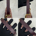 Dior Red Saddle Oblique Medium Shoulder