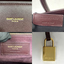 Saint Laurent Maroon 355153 Sac De Jour Small Hand Bag (no Key)