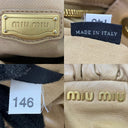 Miu Miu Vitello Lux Light Brown
