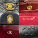 Chanel Black Classic Flap Vintage Maxi Lambskin Single Flap Chain One Shoulder, photo 9