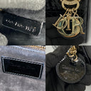 Dior Black Lady Mini Patent Flap Ver Shoulder