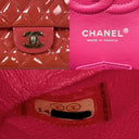 Chanel Classic Flap Patent 25cm Medium Double Flap Pink, photo 9