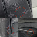 Louis Vuitton Monogram Black Leather Eclipse Keepall XS Shoulder