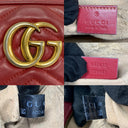 Gucci Red Marmont 447632 Camera Chain Shoulder