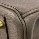 Hermès Grey Epsom Calfskin Gold Plated Metal Birkin 30 Stamp C Handbag C, photo 9