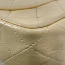 Chanel Beige Calfskin Classic Double Flap Chain Shoulder