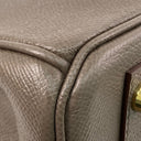 Hermès Grey Epsom Calfskin Gold Plated Metal Birkin 30 Stamp C Handbag C, photo 10