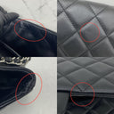 Chanel Lambskin Chain Clutch Flap