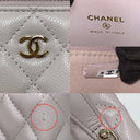 Chanel Purple Matelasse Vanity With Chain