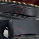 Geantă de umăr Chanel Black Matelasse din piele de miel cu lanț în formă de inimă și accesorii aurii