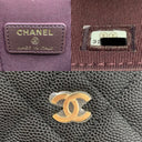 Chanel Matelasse Caviar Mini Vanity On Chain Black GHW