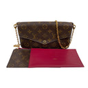 Louis Vuitton Brown Coated Canvas Monogram Félicie Pochette Crossbody