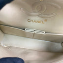 Chanel Beige Calfskin Classic Double Flap Chain Shoulder