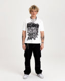Tricou Travis Scott Cactus Jack x Sp5der Days Before Rodeo III Alb