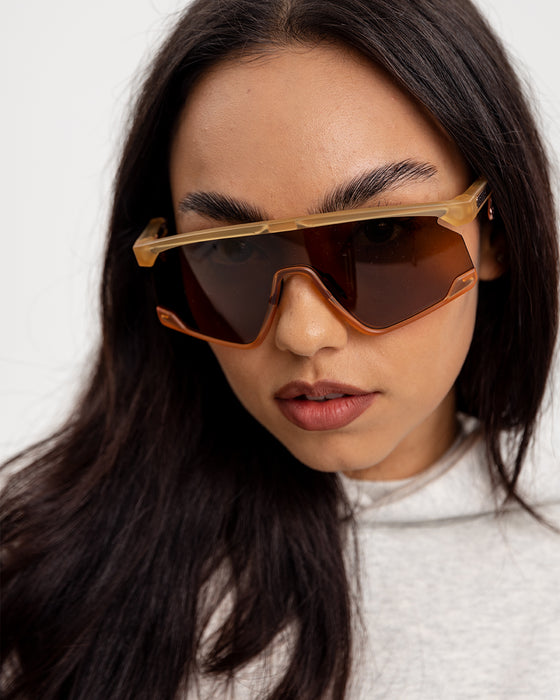 Oakley BXTR Metal Matte Trans Light Curry Injected Mens Sunglasses