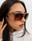 Oakley Enigma Cerneală DL Ochelari de Soare Transparenți Maro Cald Injectați