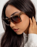 Oakley Enigma Cerneală DL Ochelari de Soare Transparenți Maro Cald Injectați