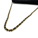 Chanel Black Lambskin Chocolate Bar Chain Shoulder