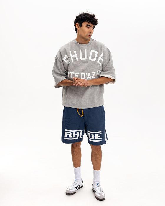 Rhude Champions Shorts Navy Vintage White