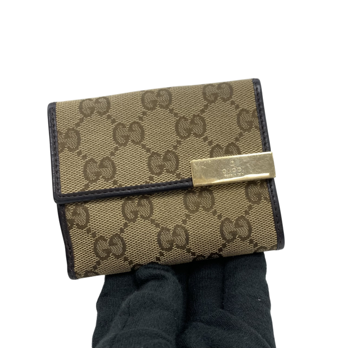 Gucci GG 257016 Brown Compact Wallet | Pre-Loved