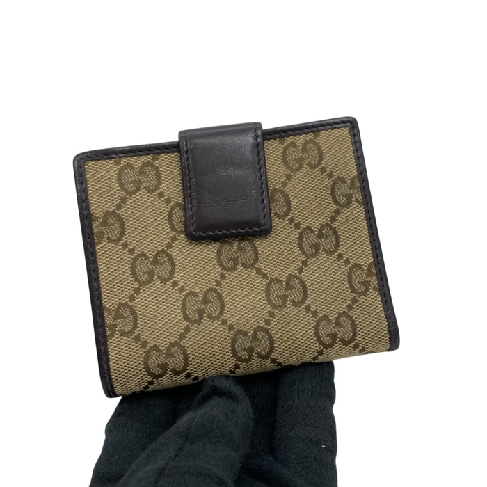 Gucci GG 257016 Brown Compact Wallet | Pre-Loved