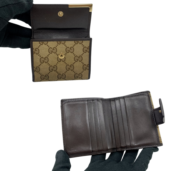 Gucci GG 257016 Brown Compact Wallet | Pre-Loved