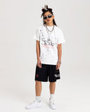 Pantaloni scurți Travis Scott Euro Summer Tour (Plasă)