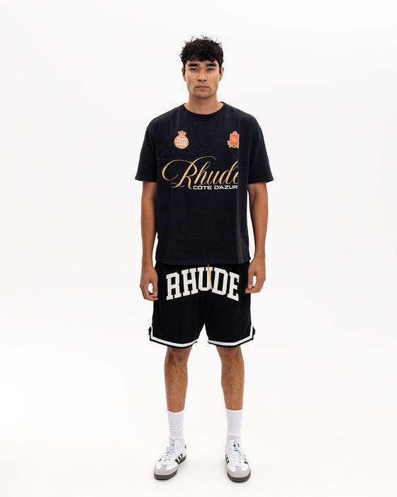 Rhude Script Crest Tee Vintage Black