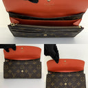 Louis Vuitton Orange Monogram Emilie Wallet | Pre-Loved