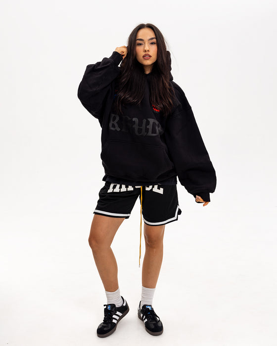 Rhude Cote D’Azur Crest Hoodie Black