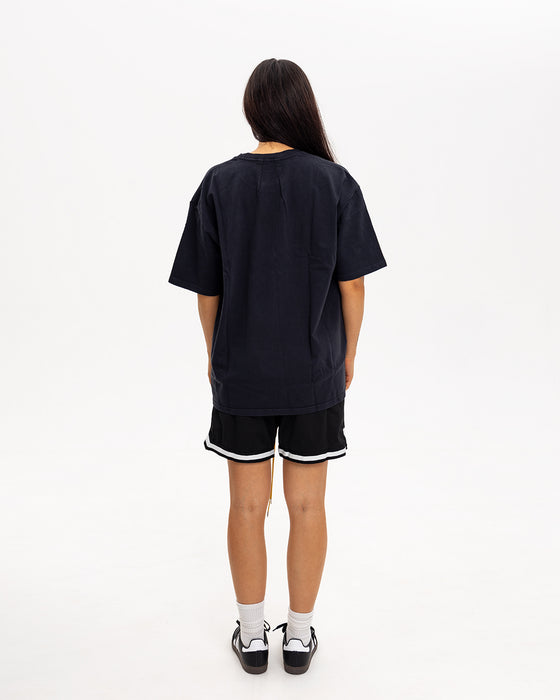 Rhude Script Crest Tee Vintage Black