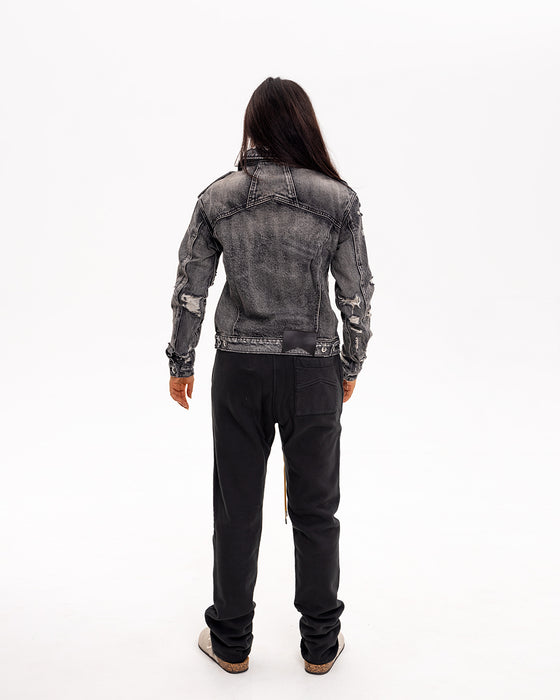 Rhude Trucker Jacket Black