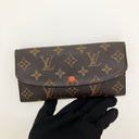 Louis Vuitton Orange Monogram Emilie Wallet | Pre-Loved