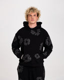Denim Tears Cotton Wreath Black Monochrome Hoodie