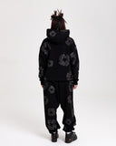 Denim Tears Cotton Wreath Black Monochrome Hoodie