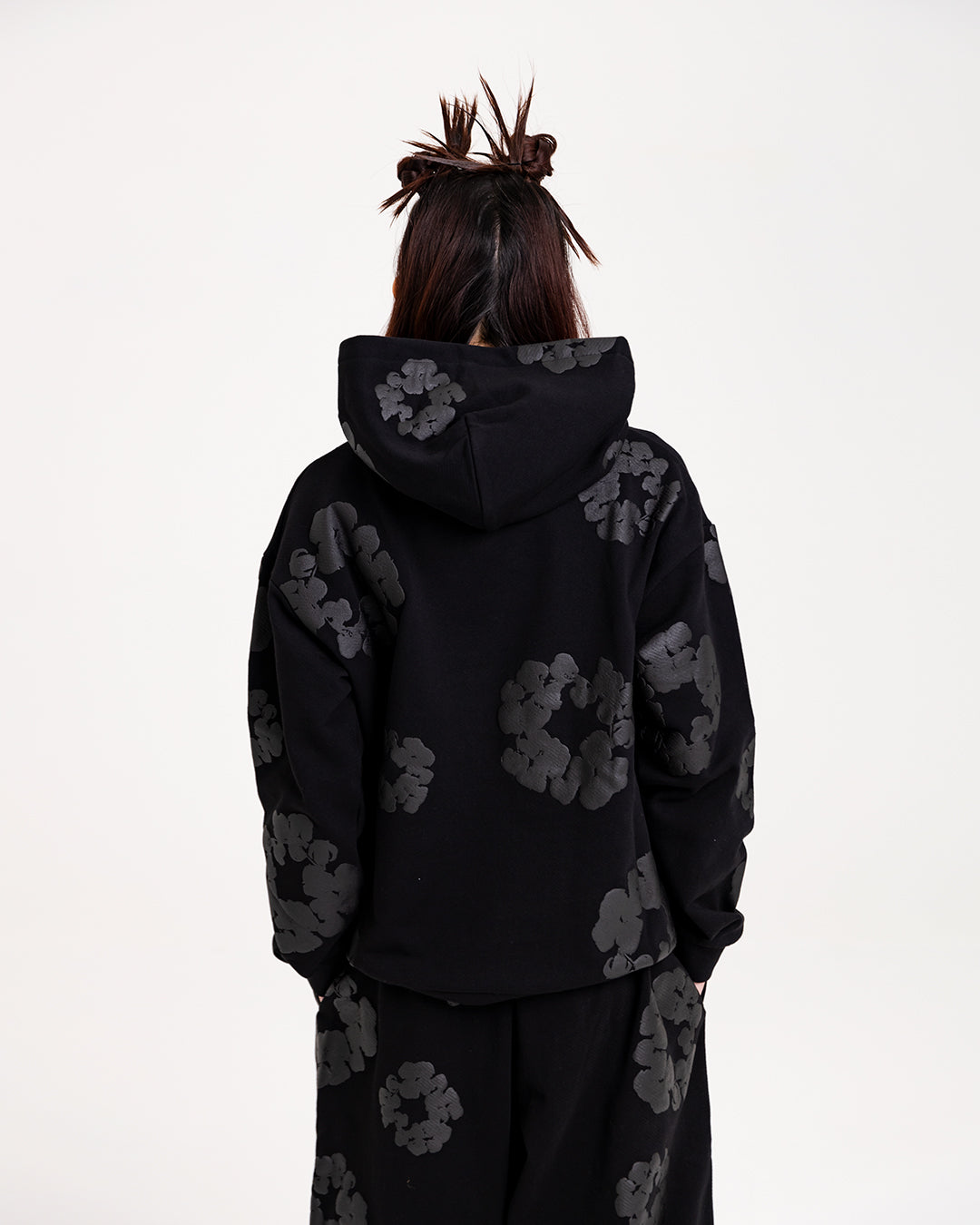 Hanorac Denim Tears Cotton Wreath Negru Monocrom - True to Sole