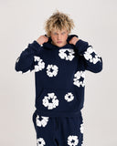 Denim Tears The Cotton Wreath Navy Sweatpants